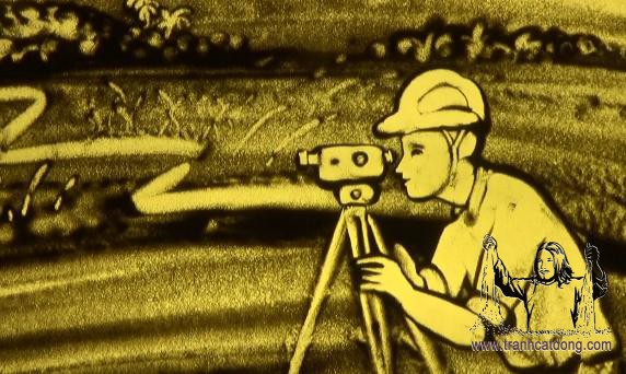 Tranh cát vinh danh Nguyễn Thái Thuật Huy hành trình 40 năm cống hiến