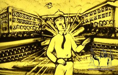 Biểu diễn tranh cát