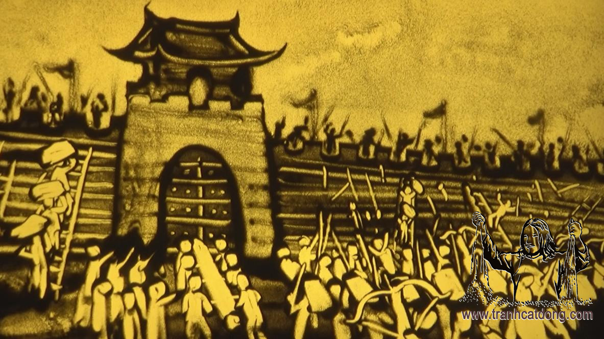 Biểu diễn tranh cát